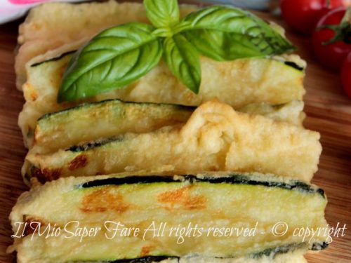 Zucchine pastellate da congelare per parmigiane e involtini