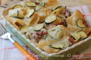 Paccheri cremosi al forno con zucchine ricetta facile il mio saper fare