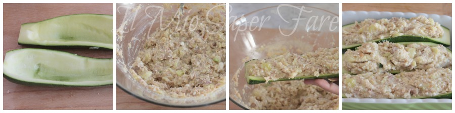 Zucchine ripiene tonno e ricotta ricetta facile