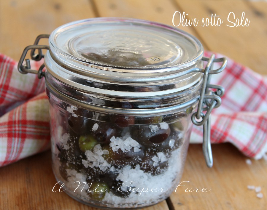 Olive nere sotto sale | Come salare le olive per conservarle il mio saper fare