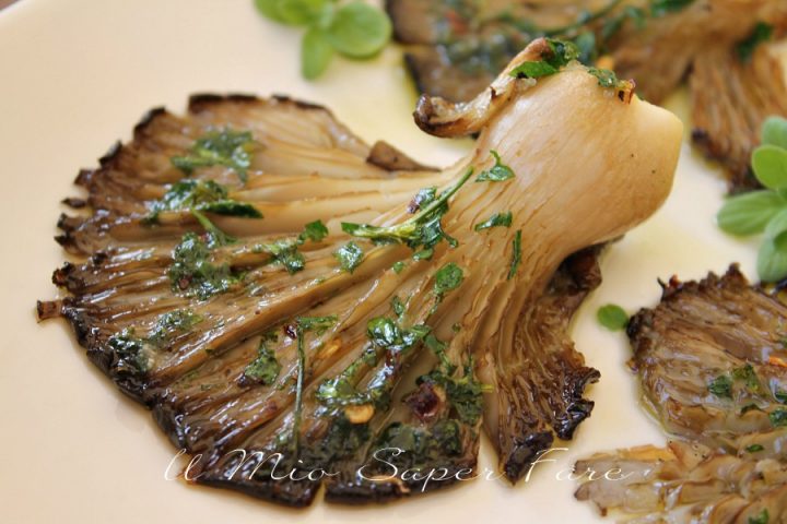 Funghi Pleurotus al forno ricetta facile leggera e gustosa il mio saper fare