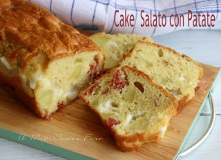 Cake salato con patate salame e scamorza ricetta il mio saper fare