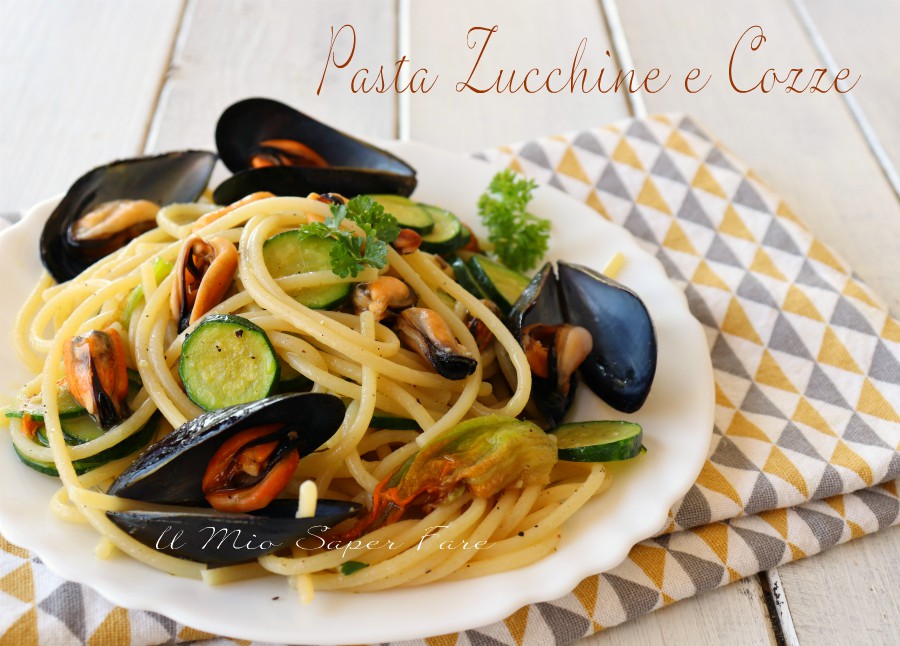 Pasta zucchine e cozze ricetta primo piatto facile e cremoso