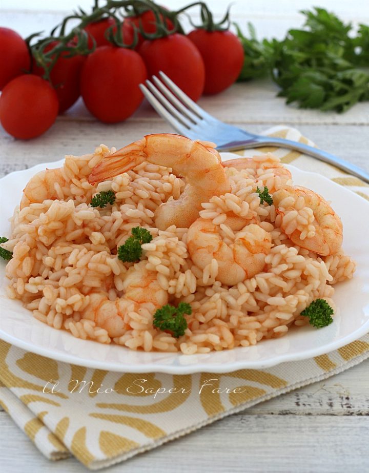 Risotto ai gamberi ricetta facile primo piatto di pesce