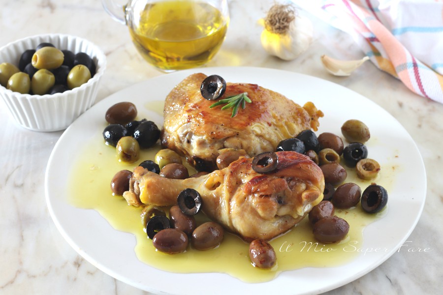 Pollo alle olive ricetta secondo piatto di carne bianca il mio saper fare