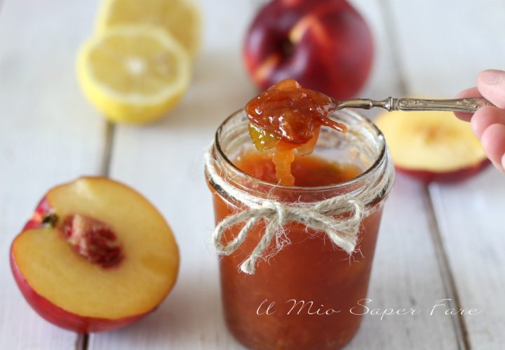 Marmellata di pesche ricetta confettura fatta in casa senza conservanti e addensanti il mio saper fare