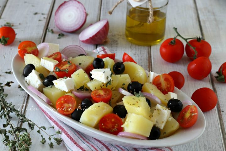 Insalata di patate alla greca ricetta senza yogurt il mio saper fare