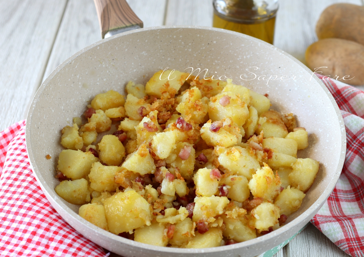 PATATE IN TECIA ricetta friulana contorno e antipasto veloce