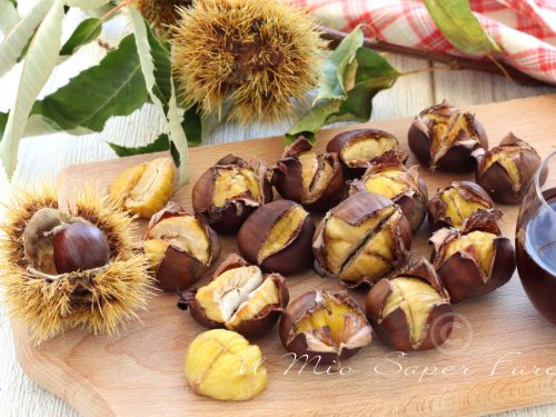 CASTAGNE al FORNO con il TRUCCO della bollitura facili da sbucciare