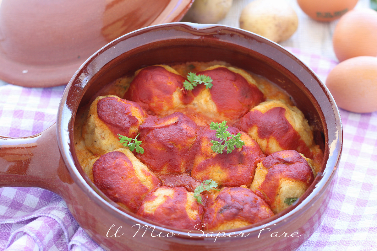 polpette al sugo con patate