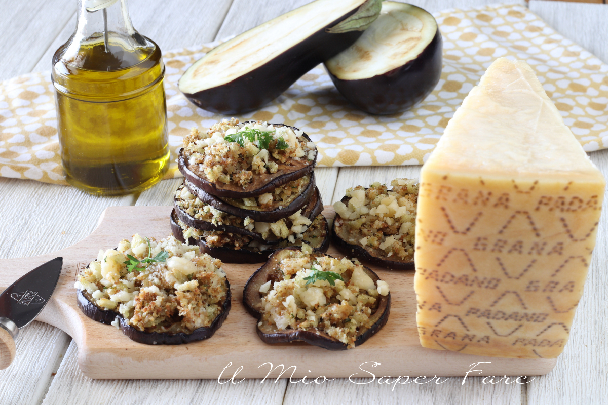 MELANZANE GRATINATE AL FORMAGGIO Grana Padano DOP il mio saper fare