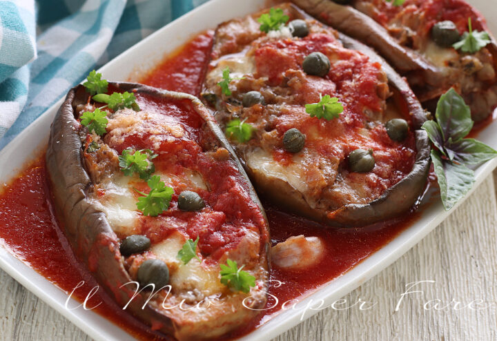 Melanzane ripiene alla parmigiana ricetta il mio saper fare