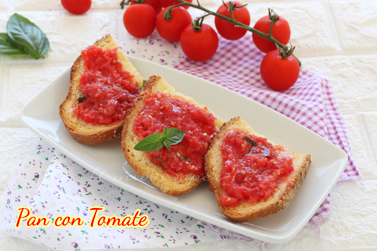 Pan con tomate ricetta bruschetta spagnola