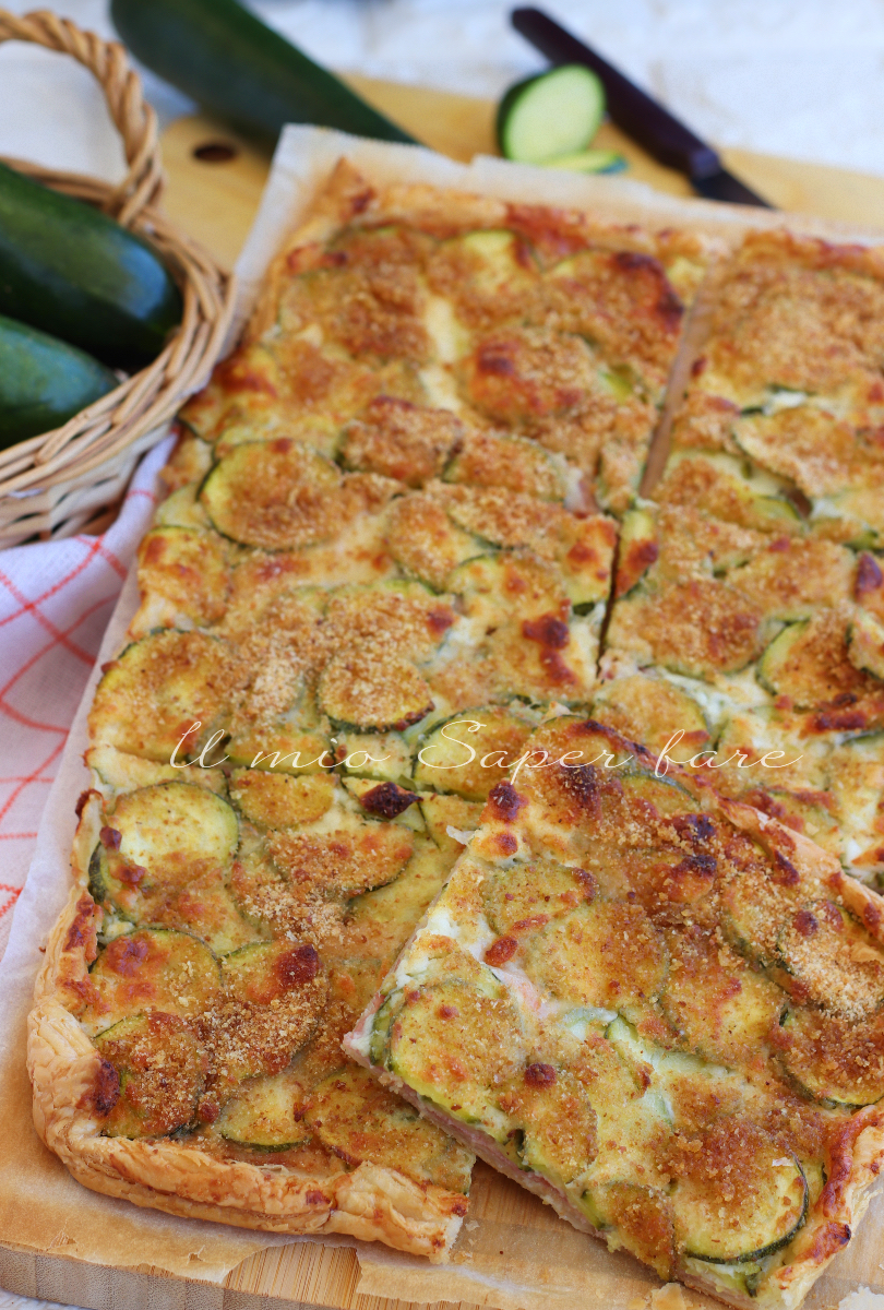 Torta salata di zucchine e stracchino - ricetta svuotafrigo