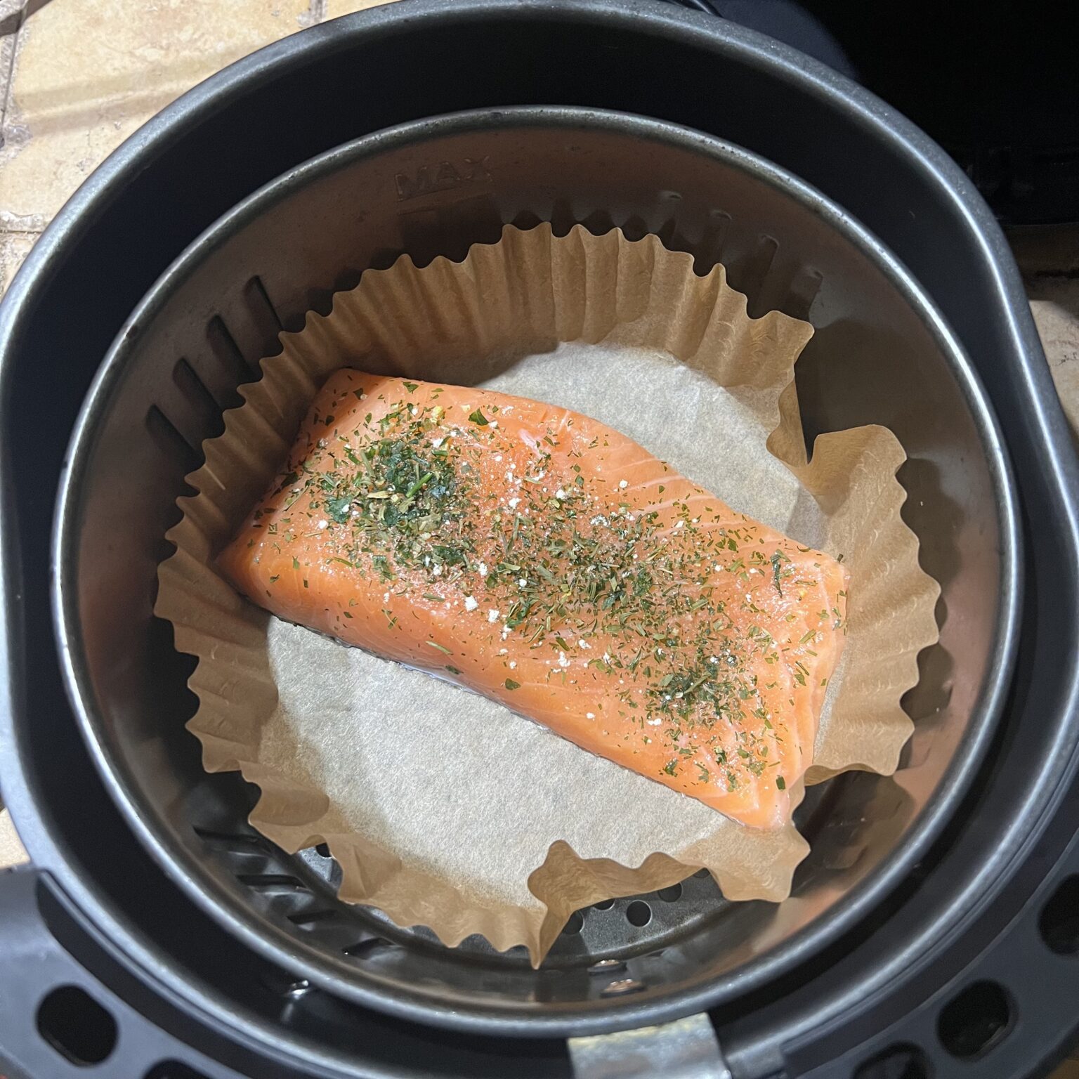 filetto salmone friggitrice ad aria