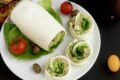 Rotolo di mozzarella con crema di tonno e avocado