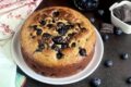 Torta pancake con mirtilli e cioccolato
