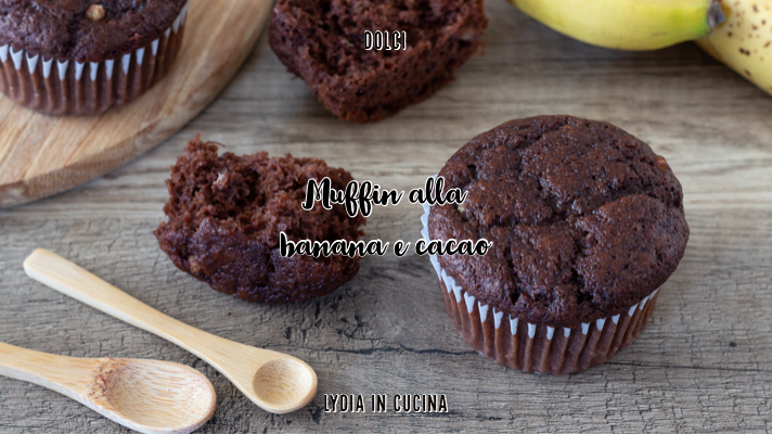 muffin alla banana e cacao