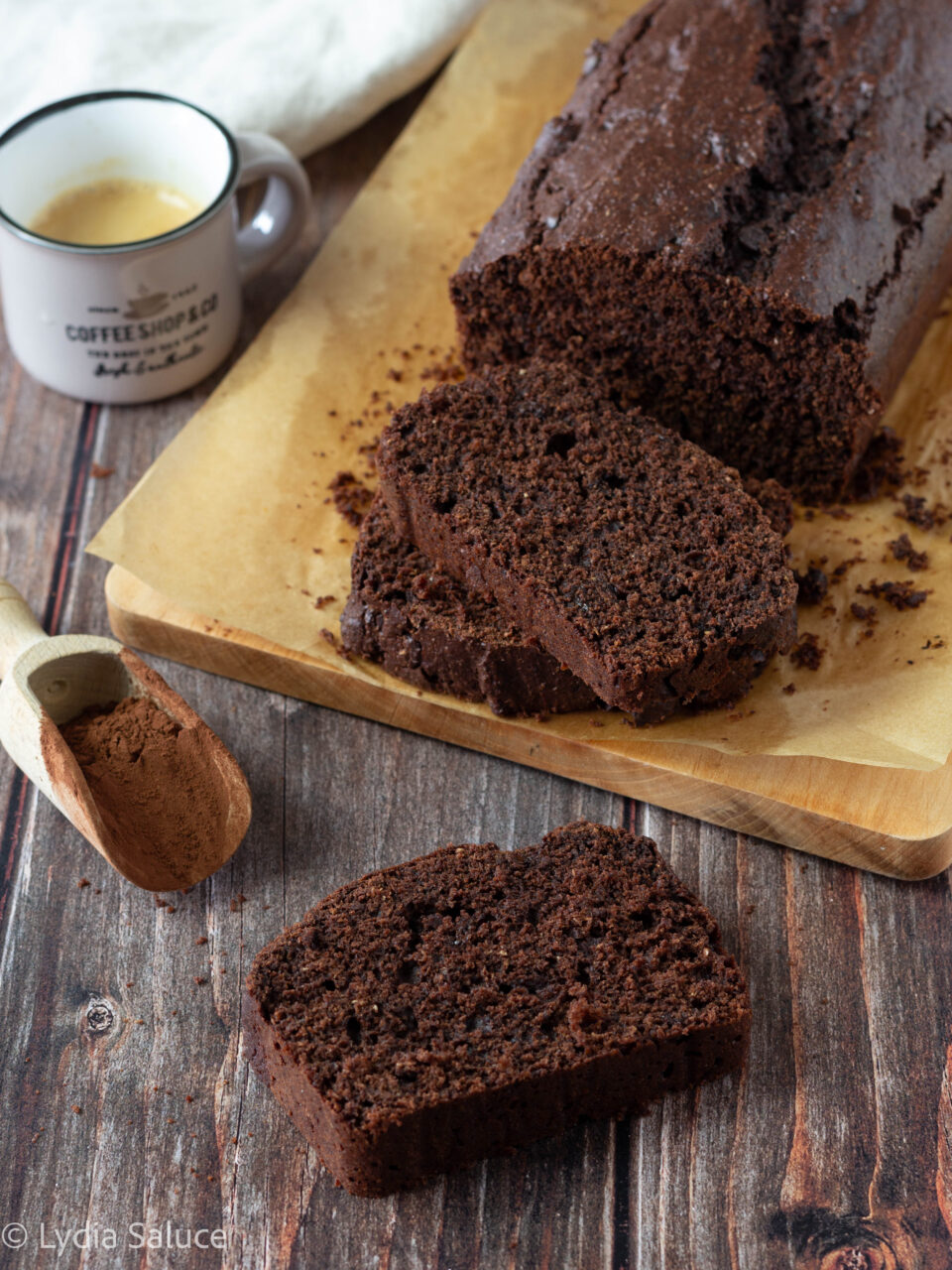 Plumcake integrale al cacao