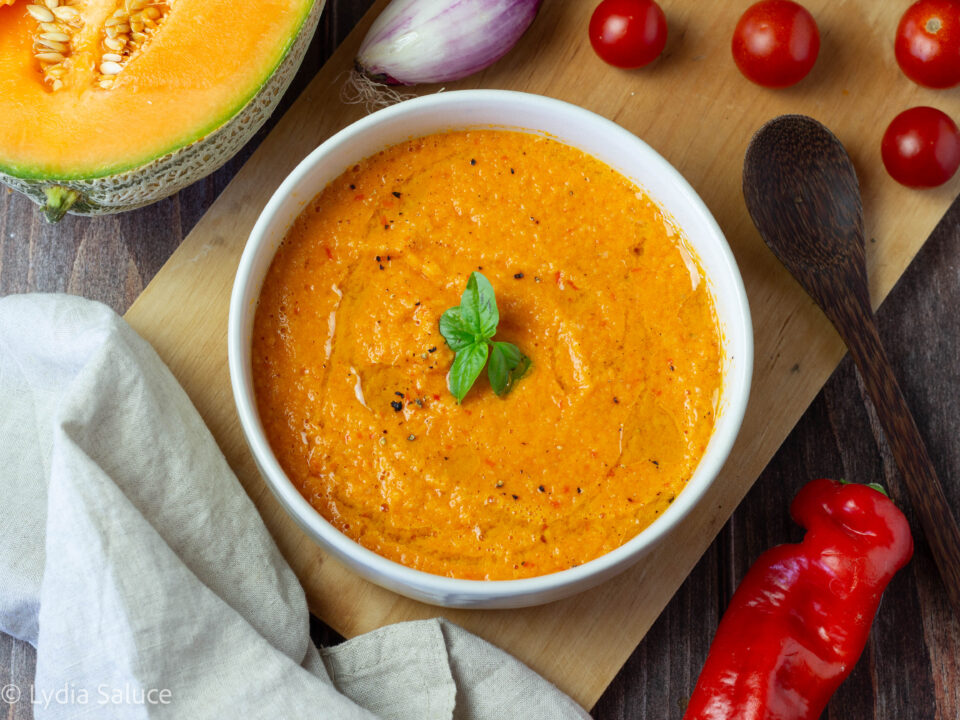 Gazpacho di melone e peperoni