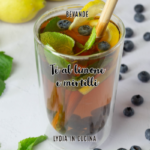 Té al limone e mirtilli