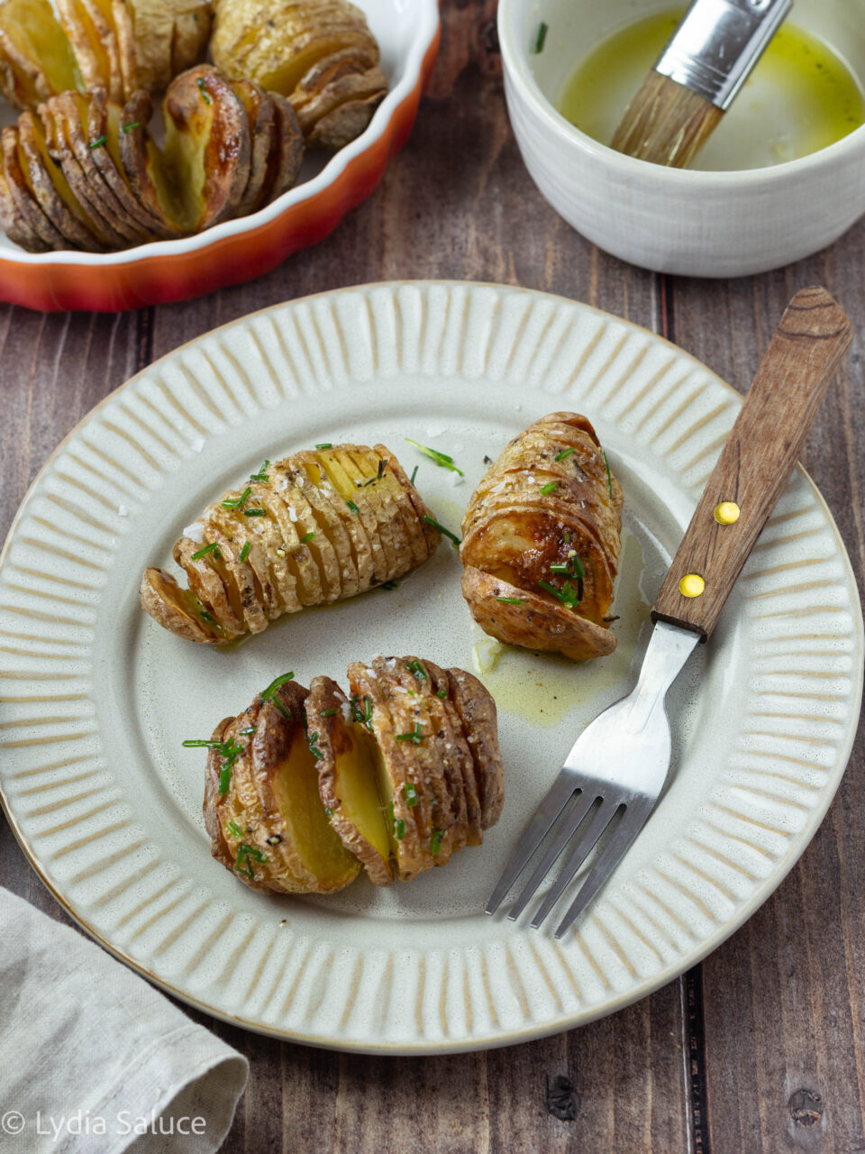 Patate Hasselback in friggitrice ad aria