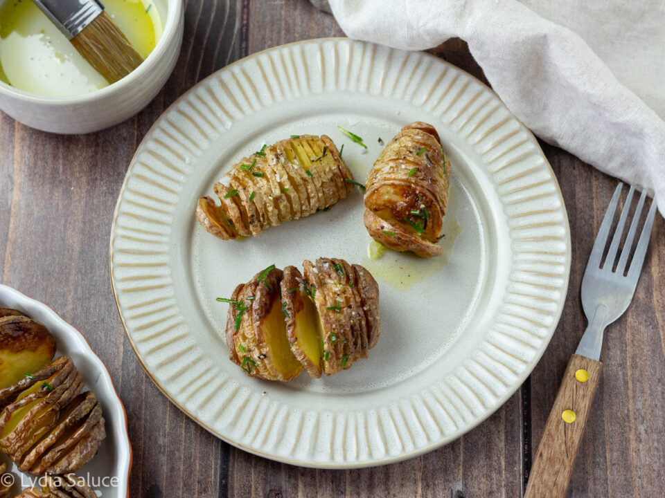 Patate Hasselback in friggitrice ad aria