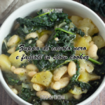 Zuppa di cavolo nero e fagioli in slow cooker