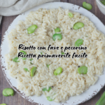 Risotto fave e pecorino