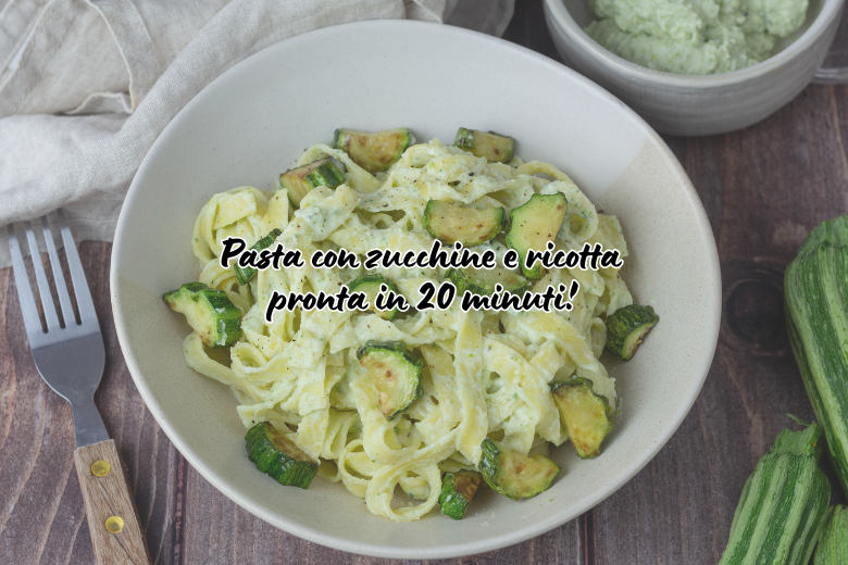 Pasta alla crema di zucchine e ricotta