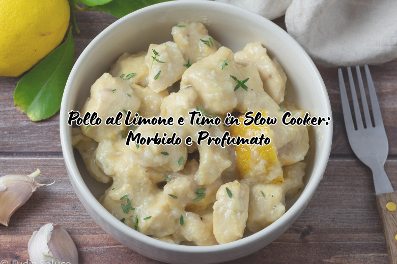 Pollo al limone e timo in slow cooker