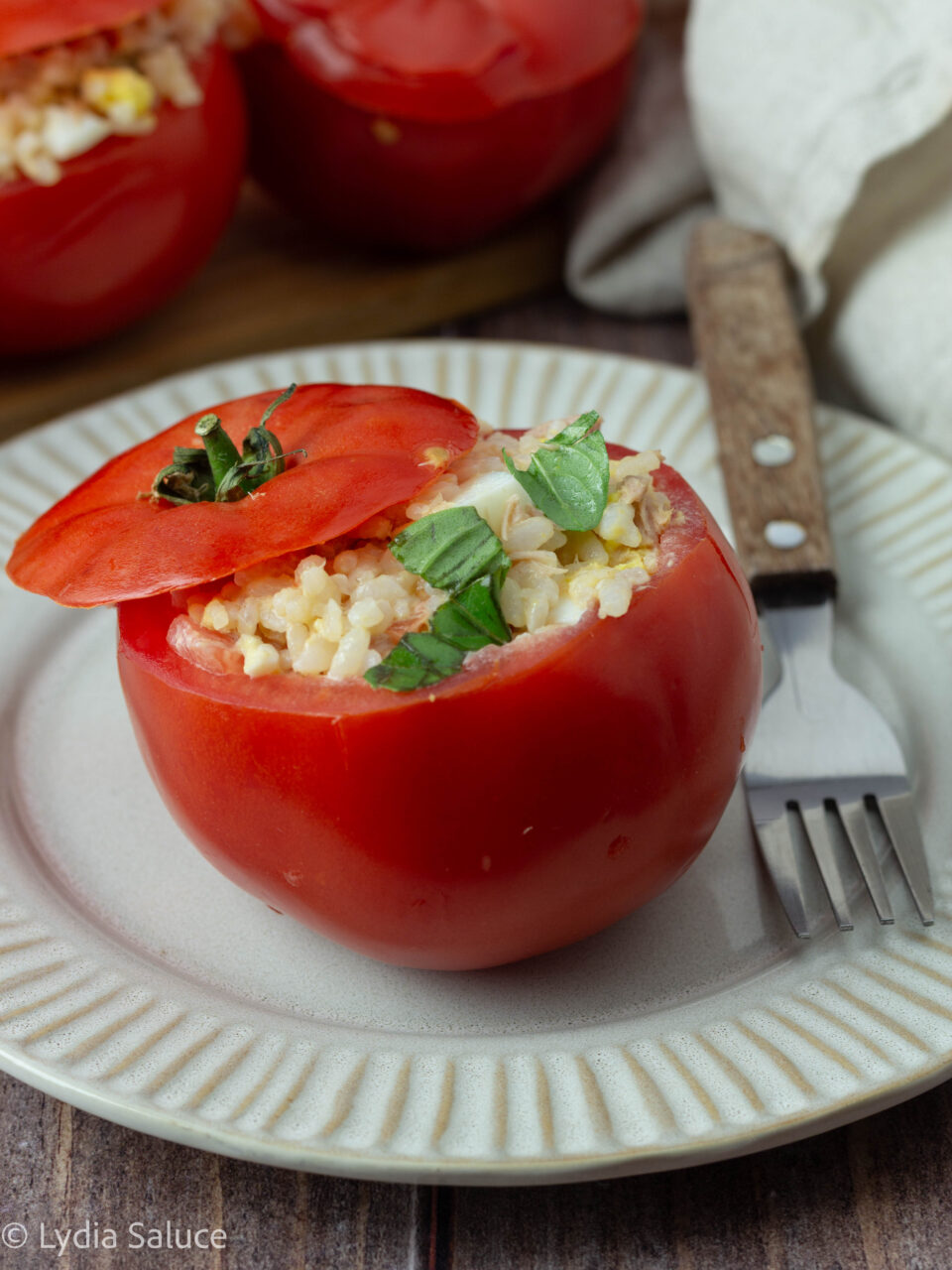 Pomodori ripieni di insalata di riso