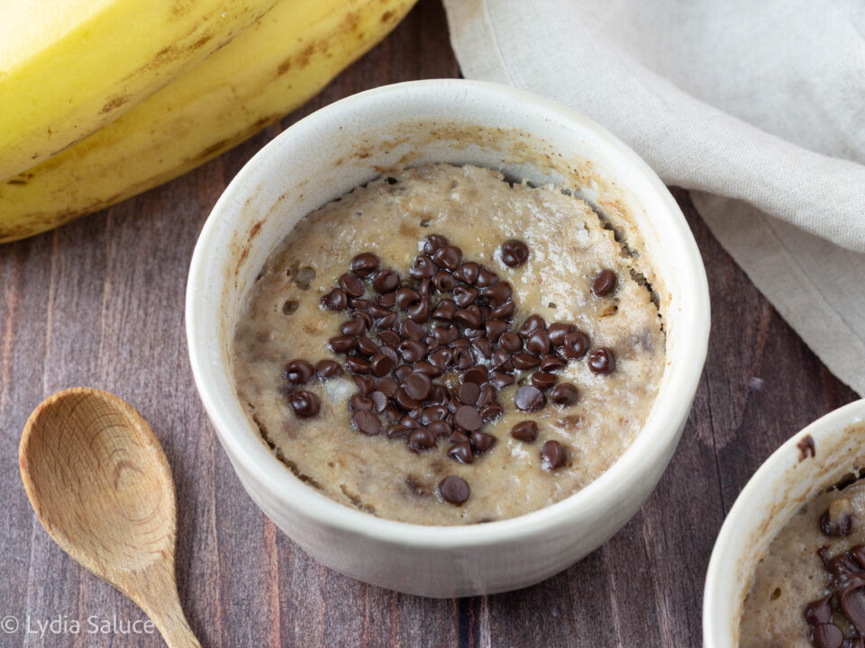 Torta in tazza alla banana