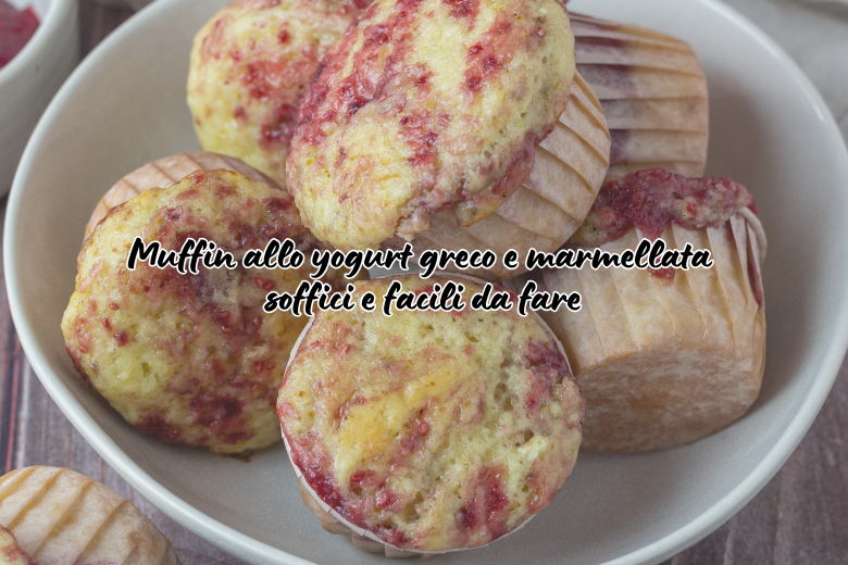 Muffin Yogurt Greco e Marmellata