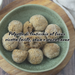 Polpette di lenticchie al forno