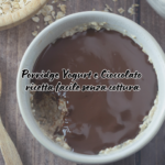 Overnight porridge allo yogurt e cioccolato