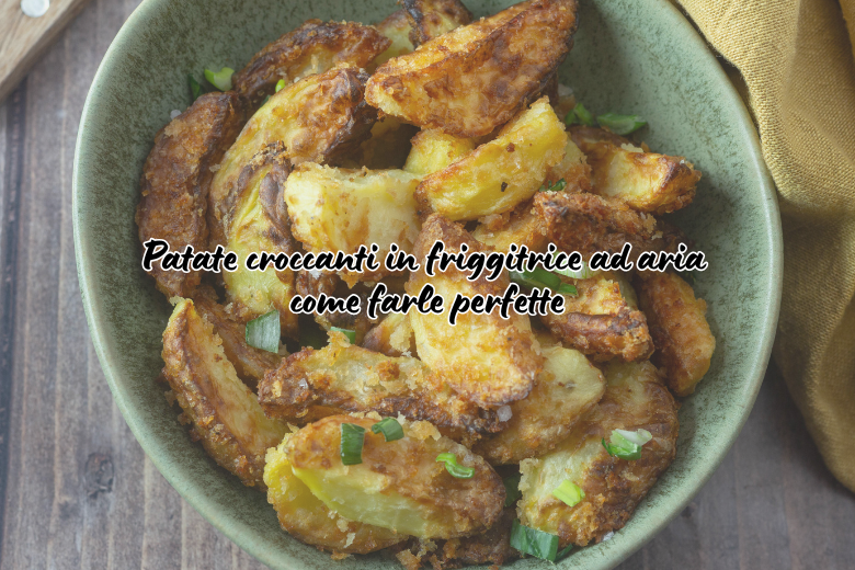 Patate arrosto croccanti in friggitrice ad aria