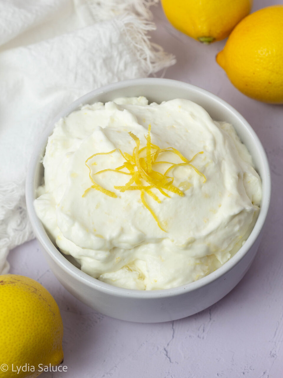 Mousse al limone senza uova e gelatina