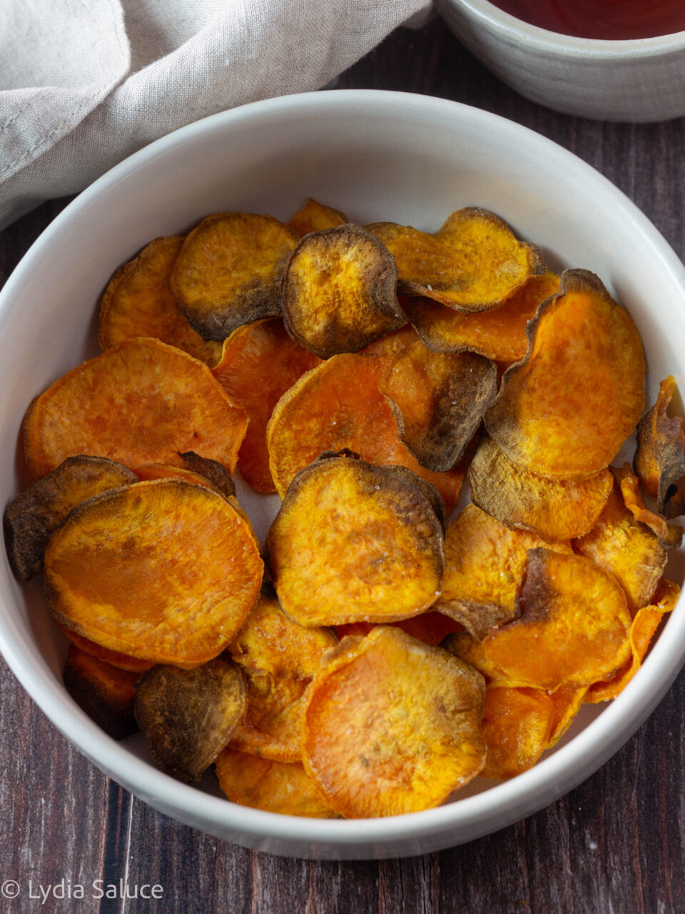 Chips di patate dolci in friggitrice ad aria