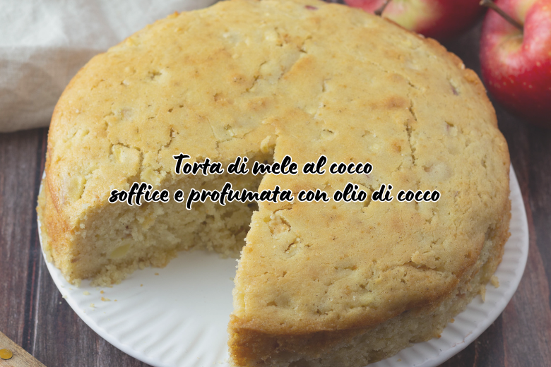 Torta di mele al cocco