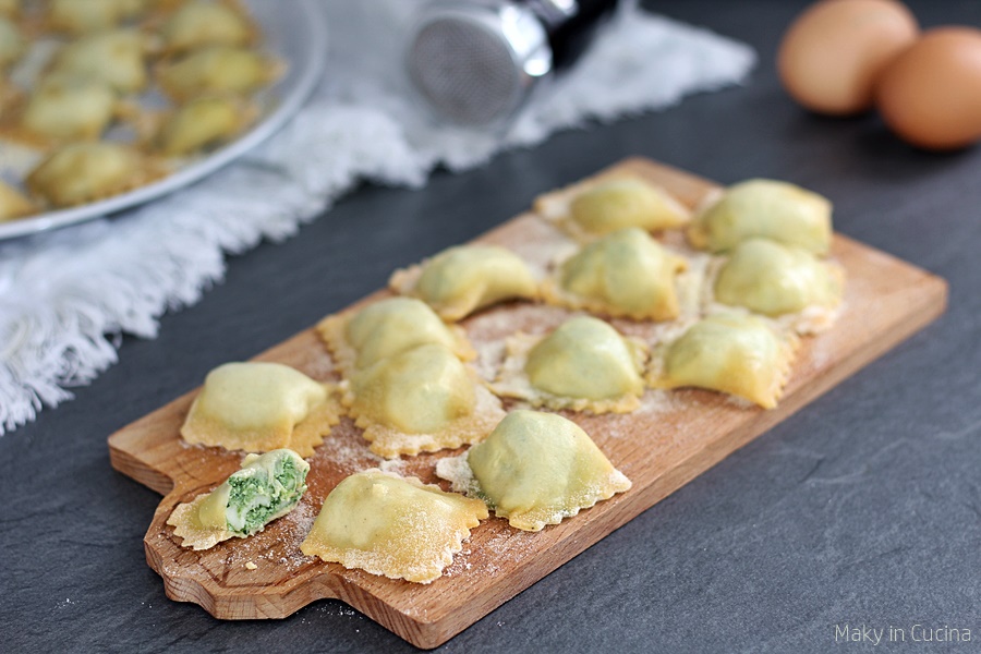 Ravioli Ricotta E Spinaci, Ricetta Pasta Fresca Ripiena