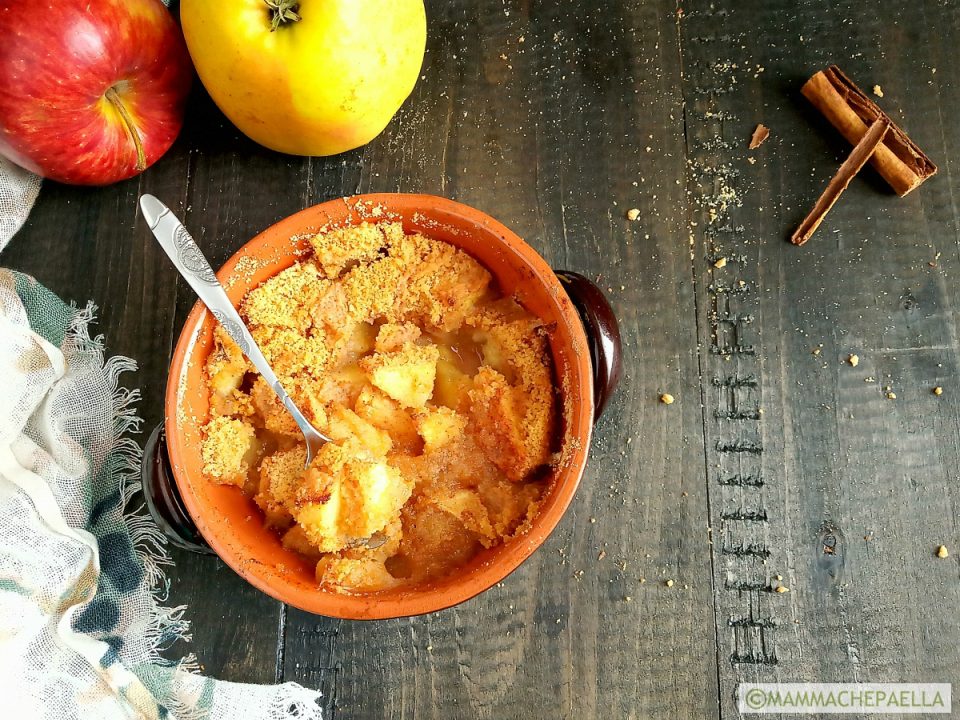 Simil crumble di mele veloce e leggero