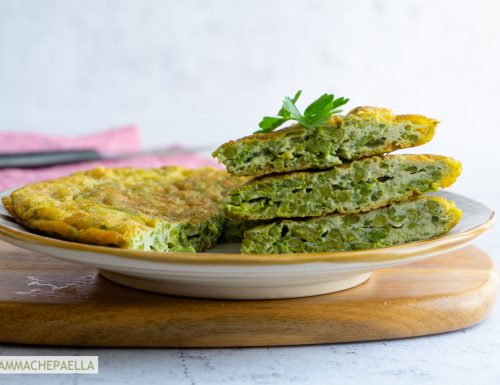 Frittata di asparagi semplice, alta e sofficissima
