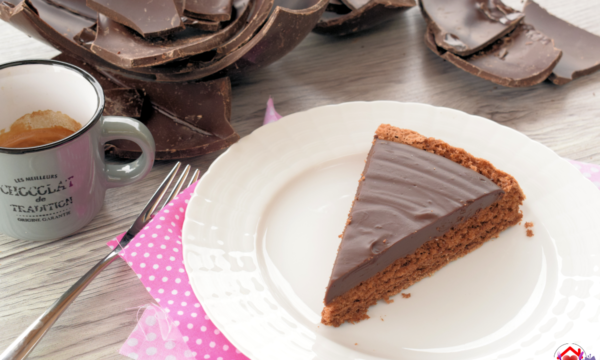 Crostata morbida al cioccolato fondente