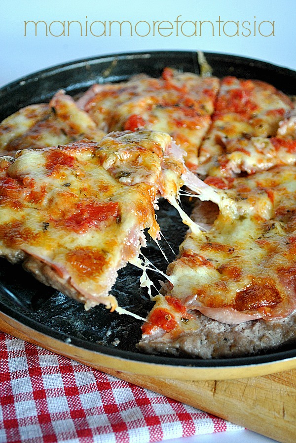 pizza di carne macinata