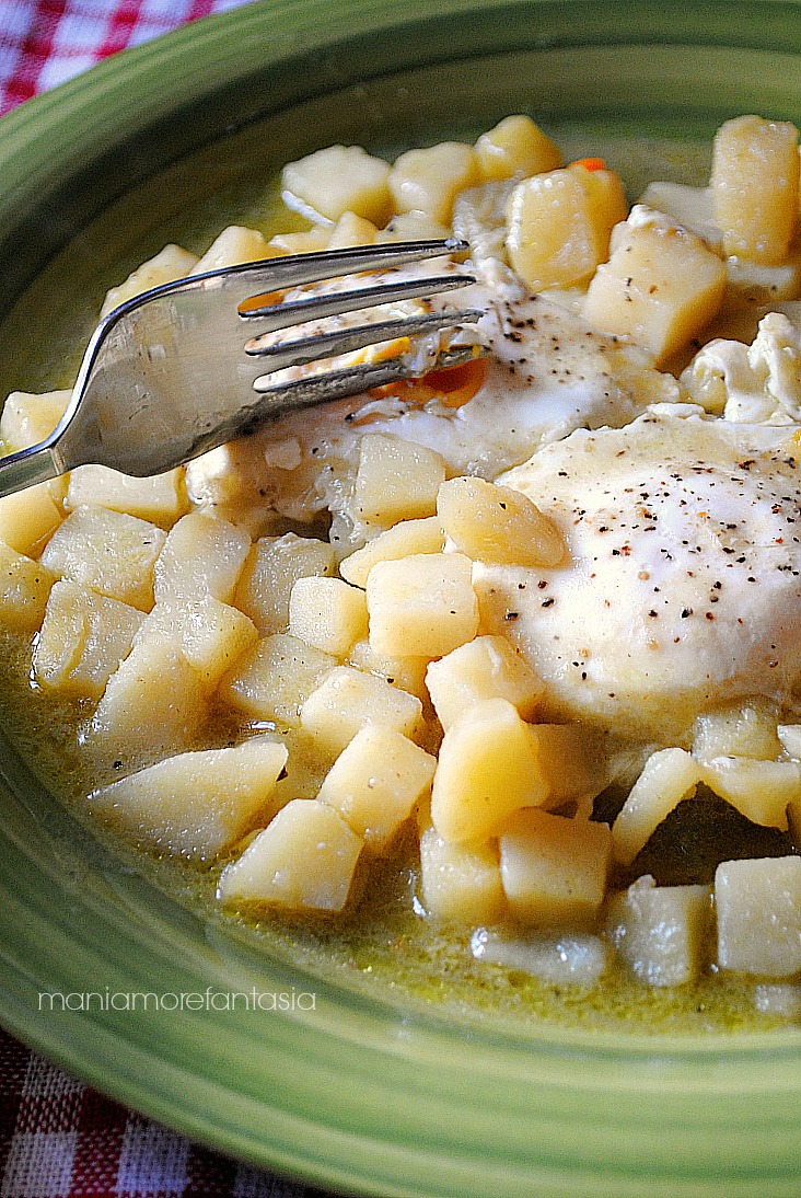 uova e patate in umido