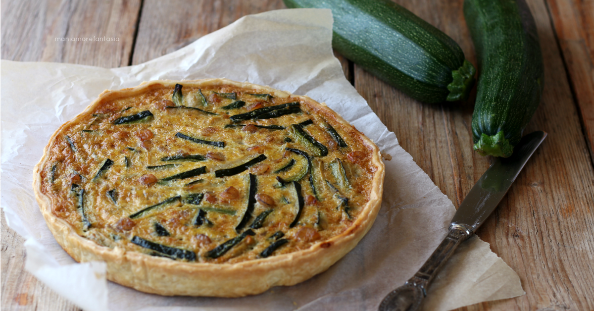 crostata di zucchine e gamberetti