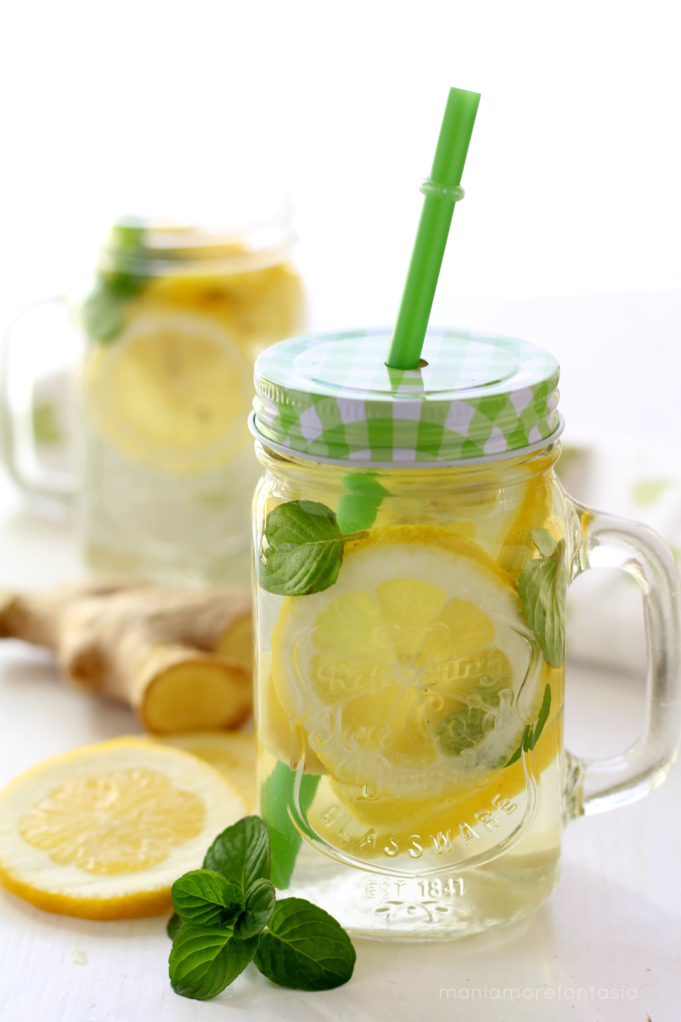 acqua detox limone zenzero e menta