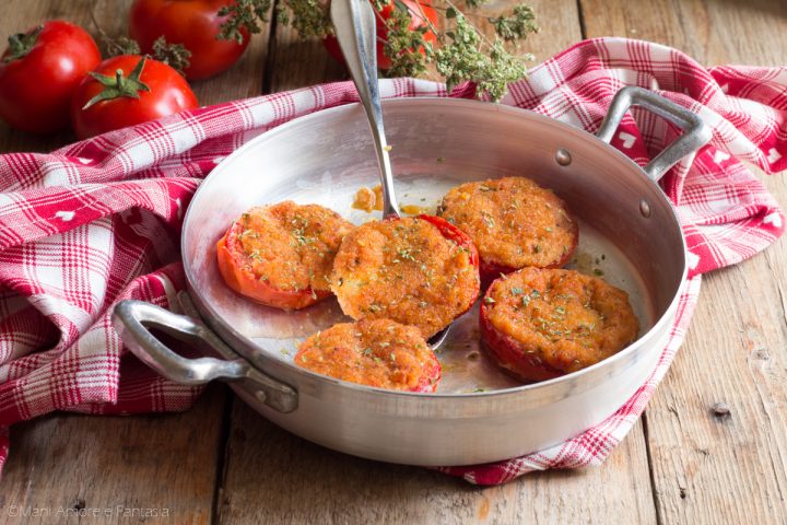 pomodori gratinati al forno