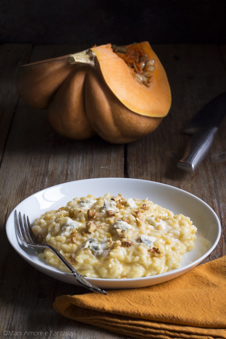 RISOTTO ZUCCA e noci, un primo piatto cremoso facile!